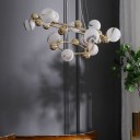 Loft Industry Modern - Space Gold Double Chandelier